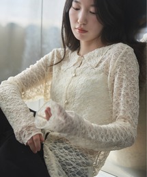 feepur | 襟付レースカーディガン(カーディガン/ボレロ)