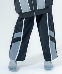 Re:CRYPT（リクリプト）の「メッシュ切替ラインナイロンワイドパンツ / センタージップ ウエストゴム（その他パンツ）」