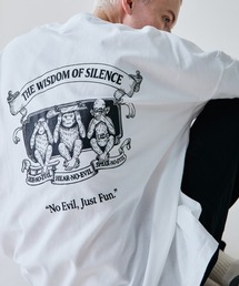 rehacer（レアセル）の「rehacer : Three wise monkeys  L/S T-shirt  / スリーワイズモンキーズ ロングスリーブ Tシャツ（Tシャツ/カットソー）」
