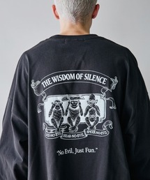 rehacer（レアセル）の「rehacer : Three wise monkeys  L/S T-shirt  / スリーワイズモンキーズ ロングスリーブ Tシャツ（Tシャツ/カットソー）」