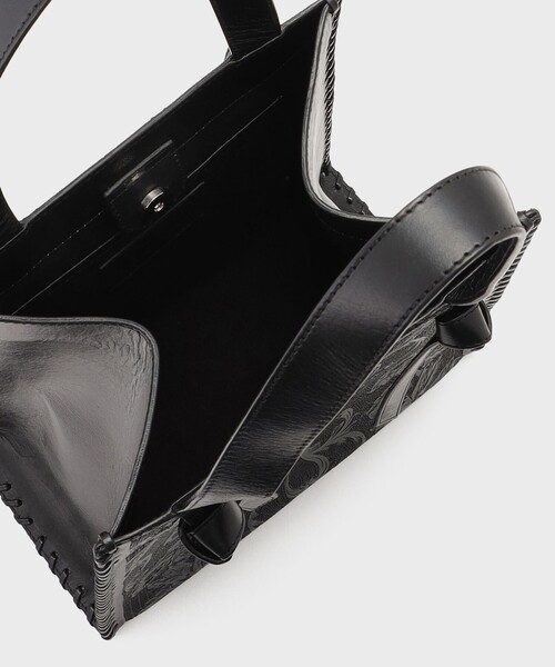 CARVING TRIBES（カービングトライブス）の「Stitch Tote（ハンドバッグ・レディース・グレー/ブラック・FREE）」の6枚目の写真