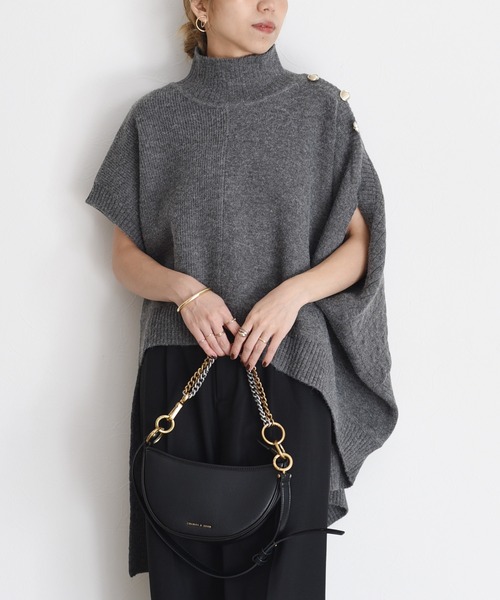 値下げ新品　今季　完売品　エイミーロウ　アイレットバーボタン メルトンコート 値下げ新品 今季 完売品 エイミーロウ アイレットバーボタン