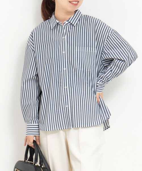 ブロードストライプ 3wayシャツ（シャツ/ブラウス）｜MICO COULIER