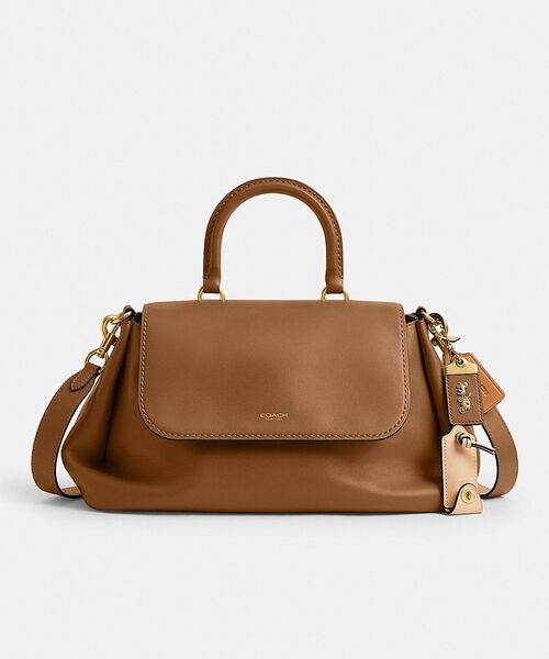 COACH(コーチ)の「スラウチー ローグ トップ ハンドル バッグ(ショルダーバッグ・レディース・ブラウン系その他・ONE)」の5枚目の写真