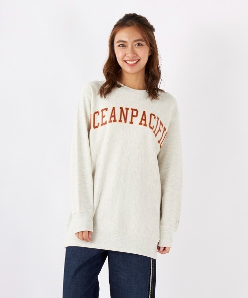 Ocean Pacific(オーシャンパシフィック)の「【OP:オーピー】レディースカレッジロゴスウェットトレーナー(スウェット・レディース・ダークグリーン/イエロー/オートミール・MEDIUM/LARGE)」の11枚目の写真