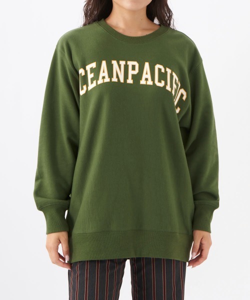 Ocean Pacific(オーシャンパシフィック)の「【OP:オーピー】レディースカレッジロゴスウェットトレーナー(スウェット・レディース・ダークグリーン/イエロー/オートミール・MEDIUM/LARGE)」の19枚目の写真