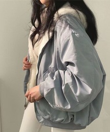 Mejoul（メジュール）の「【25年秋冬新作】リバーシブルボリュームボアブルゾン（ブルゾン・レディース）」