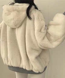 Mejoul | フード付きリバーシブルボリュームブルゾンファーブルゾン(ブルゾン)