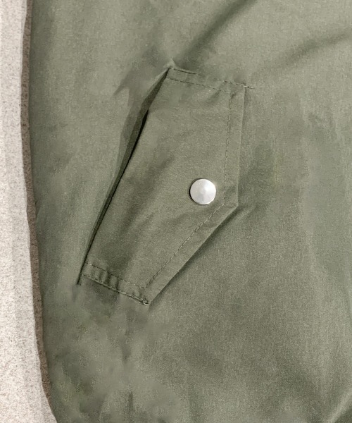 Mejoul（メジュール）の「フード付きリバーシブルボリュームブルゾンファーブルゾン（ブルゾン・レディース・ブルー/アイボリー/ブラック/カーキ・M/L）」の17枚目の写真