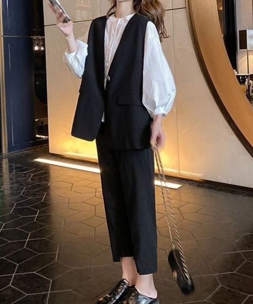 FReePLACe/ベスト ジレ パンツ 2点セット X12640