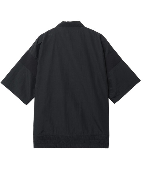 NEW BALANCE(ニューバランス)の「NEW BALANCE MET24 Short Sleeve Shirts Jacket AMJ55004(ブルゾン・メンズ・オリーブ/ブラック/グレー・L/M)」の7枚目の写真
