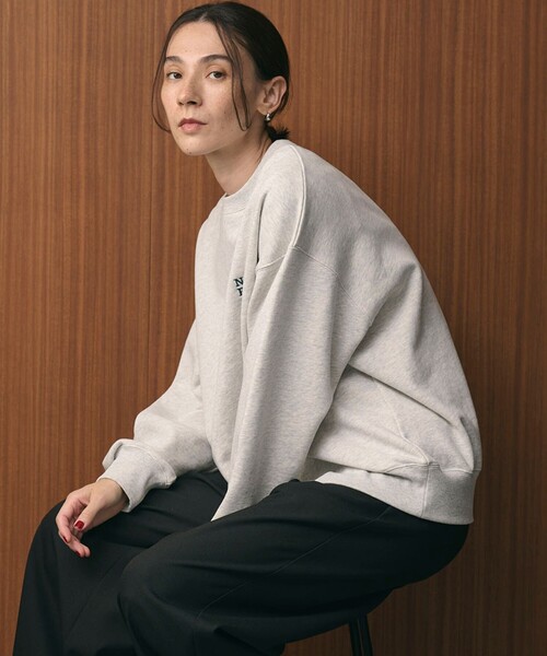 コットン裏毛 ロゴスウェット プルオーバー（スウェット