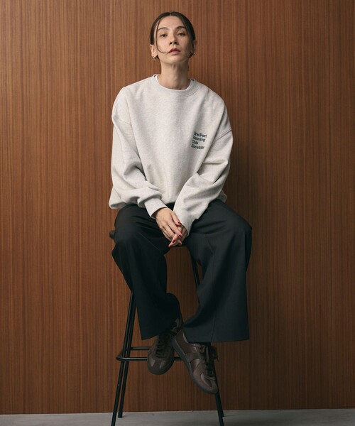 コットン裏毛 ロゴスウェット プルオーバー（スウェット