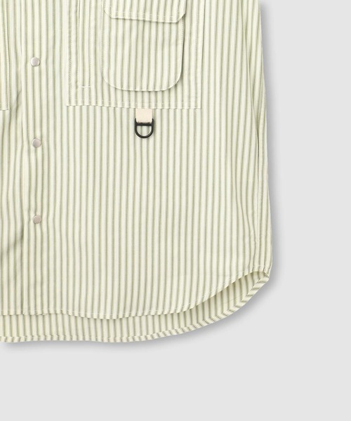 NAVY(ネイビー)の「【ユニセックス】nAvy 多ポケットルーズFITシャツ(シャツ/ブラウス・メンズ・グリーン系その他/ホワイト・XL/L/M)」の6枚目の写真