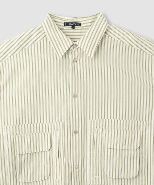NAVY(ネイビー)の「【ユニセックス】nAvy 多ポケットルーズFITシャツ(シャツ/ブラウス・メンズ・グリーン系その他/ホワイト・XL/L/M)」の21枚目の写真
