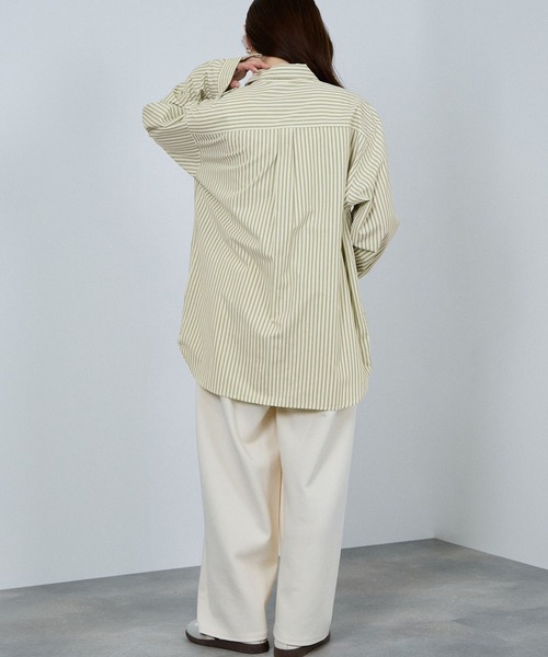 NAVY(ネイビー)の「【ユニセックス】nAvy 多ポケットルーズFITシャツ(シャツ/ブラウス・メンズ・グリーン系その他/ホワイト・XL/L/M)」の13枚目の写真