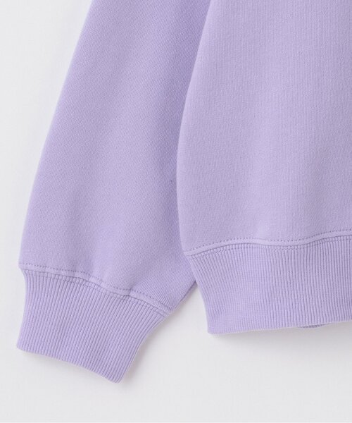 X-girl Stages（エックスガールステージス）の「ミルズロゴトレーナー（スウェット・キッズ・ラベンダー/スモークピンク/ブラック/トップグレー・110cm/120cm/140cm/130cm/90cm/100cm/80ｃｍ）」の7枚目の写真