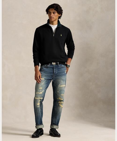 POLO RALPH LAUREN（ポロ ラルフ ローレン）の「RL フリース クォータージップ スウェットシャツ（スウェット・メンズ・ブラック系1・M/S/XXL/XS/XL/L）」の3枚目の写真