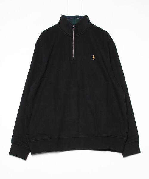 POLO RALPH LAUREN（ポロ ラルフ ローレン）の「RL フリース クォータージップ スウェットシャツ（スウェット・メンズ・ブラック系1・M/S/XXL/XS/XL/L）」の6枚目の写真