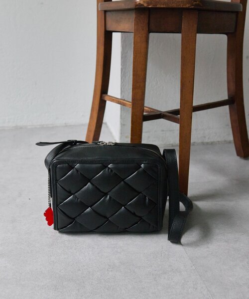 ear PAPILLONNER(イアパピヨネ)の「《本革》ONE.(ワンドット)別注メッシュショルダーバッグ(ショルダーバッグ・レディース・ブラック・FREE)」の12枚目の写真