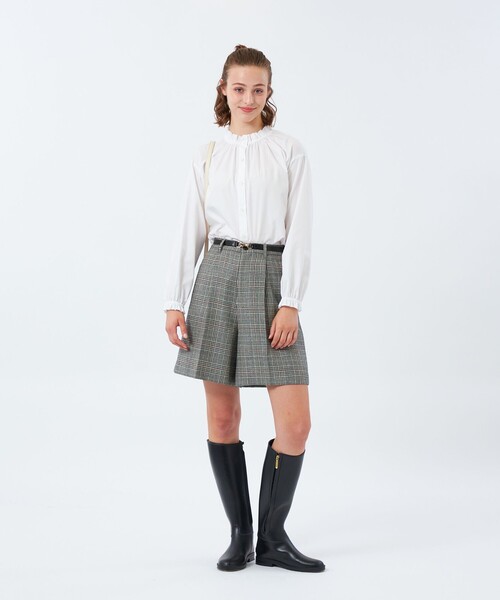 MACKINTOSH PHILOSOPHY(マッキントッシュ フィロソフィー)の「フリルカラーコットンブラウス(シャツ/ブラウス・レディース・オフホワイト/ライトブルー/ダークネイビー・34/36/38)」の4枚目の写真