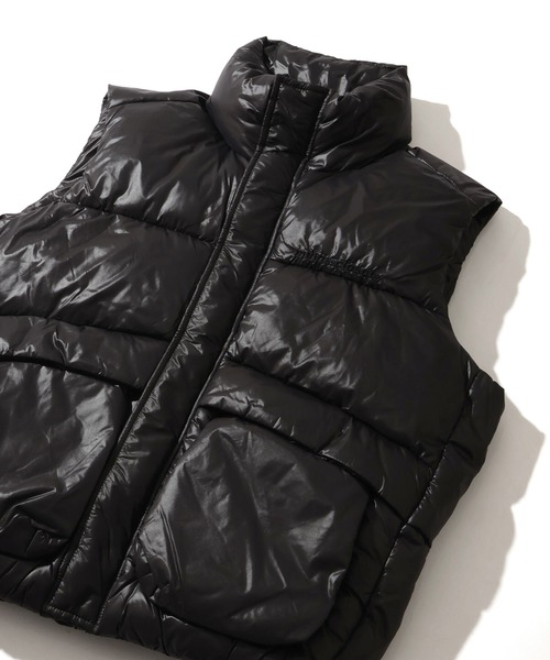 mihns closet（ミンズクローゼット）の「【mihns closet/ミンズクローゼット】 スタンドカラー パデッド ストレッチ ユーティリティポケット ベスト（ダウンベスト・メンズ・ブラック/ブラック系その他2/オフホワイト/セージグリーン/ブラック系その他/ネイビー/クリアブラック/ベージュ・S/M/L/LL）」の17枚目の写真