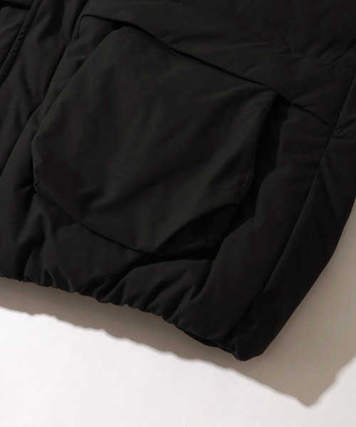 mihns closet（ミンズクローゼット）の「【mihns closet/ミンズクローゼット】 スタンドカラー パデッド ストレッチ ユーティリティポケット ベスト（ダウンベスト・メンズ・ブラック/ブラック系その他2/オフホワイト/セージグリーン/ブラック系その他/ネイビー/クリアブラック/ベージュ・S/M/L/LL）」の18枚目の写真