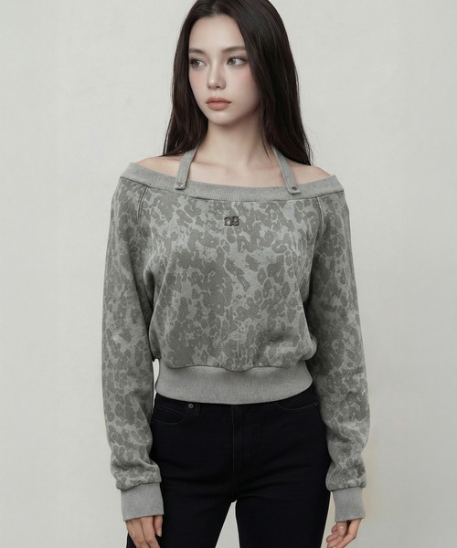 DURAS（デュラス）の「ショルダーベルトマルチスウェット（スウェット・レディース・ブラック/ブラウン/ピンク/レオパード・FREE）」の4枚目の写真