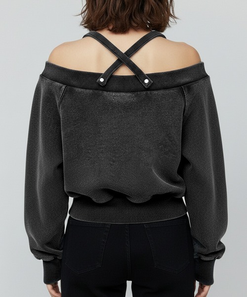 DURAS（デュラス）の「ショルダーベルトマルチスウェット（スウェット・レディース・ブラック/ブラウン/ピンク/レオパード・FREE）」の6枚目の写真