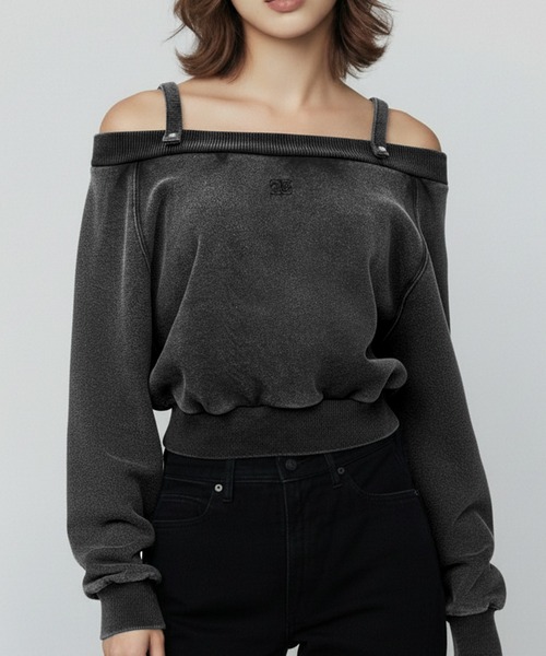 DURAS（デュラス）の「ショルダーベルトマルチスウェット（スウェット・レディース・ブラック/ブラウン/ピンク/レオパード・FREE）」の7枚目の写真