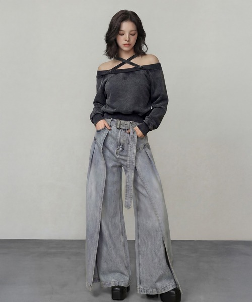 DURAS（デュラス）の「ショルダーベルトマルチスウェット（スウェット・レディース・ブラック/ブラウン/ピンク/レオパード・FREE）」の20枚目の写真