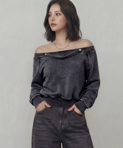 DURAS（デュラス）の「ショルダーベルトマルチスウェット（スウェット・レディース・ブラック/ブラウン/ピンク/レオパード・FREE）」の19枚目の写真