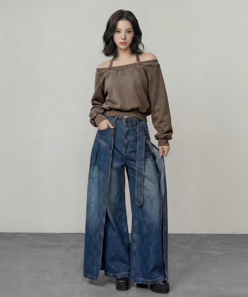 DURAS（デュラス）の「ショルダーベルトマルチスウェット（スウェット・レディース・ブラック/ブラウン/ピンク/レオパード・FREE）」の22枚目の写真