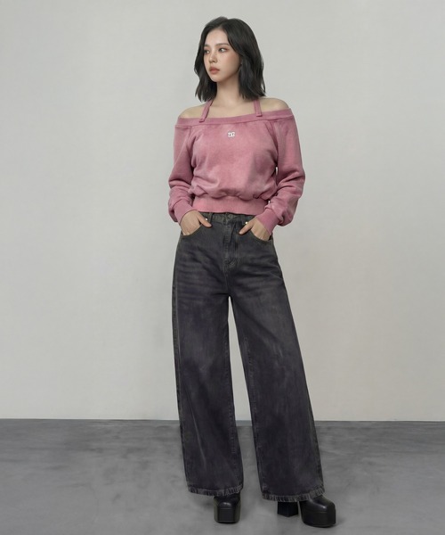 DURAS（デュラス）の「ショルダーベルトマルチスウェット（スウェット・レディース・ブラック/ブラウン/ピンク/レオパード・FREE）」の13枚目の写真