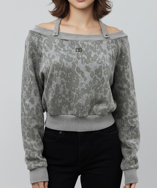 DURAS（デュラス）の「ショルダーベルトマルチスウェット（スウェット・レディース・ブラック/ブラウン/ピンク/レオパード・FREE）」の12枚目の写真