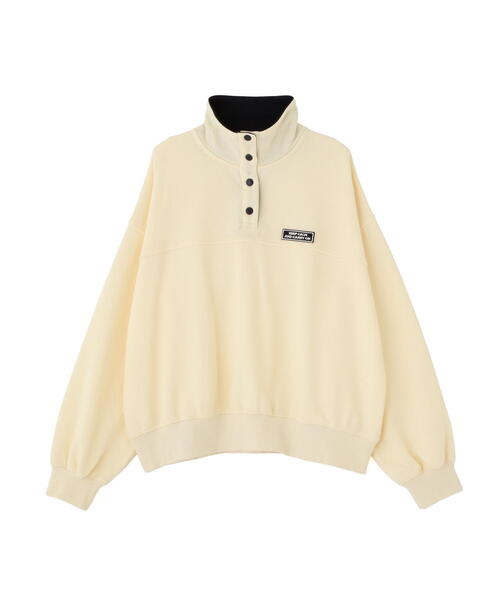 FREE'S MART(フリーズマート)の「◆スタンドネックバイカラースウェット(スウェット・レディース・ホワイト/ホワイト系その他・FREE)」の3枚目の写真