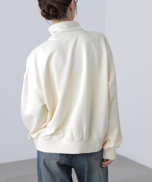 FREE'S MART(フリーズマート)の「◆スタンドネックバイカラースウェット(スウェット・レディース・ホワイト/ホワイト系その他・FREE)」の12枚目の写真
