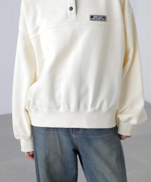 FREE'S MART(フリーズマート)の「◆スタンドネックバイカラースウェット(スウェット・レディース・ホワイト/ホワイト系その他・FREE)」の17枚目の写真