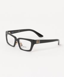 miu miu | 【miumiu/ミュウミュウ】スクエア メガネ MU04XVF 1AB1O1(メガネ)