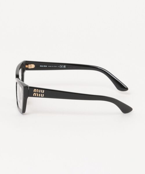 miu miu（ミュウミュウ）の「【miumiu/ミュウミュウ】スクエア メガネ MU04XVF 1AB1O1（メガネ・レディース・ブラック/ブラック系その他・FREE）」の3枚目の写真