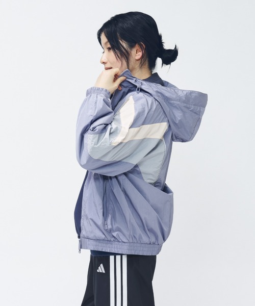 adidas(アディダス)の「アディダス adidas STSV ウーブンジャケット(ナイロンジャケット・レディース・トップグレー/ブラック/ネイビー・S/M/L/XL)」の20枚目の写真