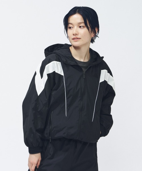adidas(アディダス)の「アディダス adidas STSV ウーブンジャケット(ナイロンジャケット・レディース・トップグレー/ブラック/ネイビー・S/M/L/XL)」の4枚目の写真