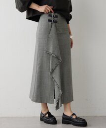 Whim Gazette | チェックフリンジスカート(スカート)