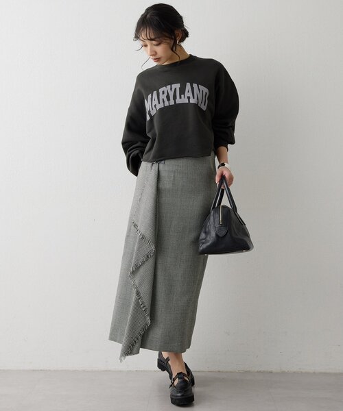 チェックフリンジスカート（スカート）｜Whim Gazette（ウィムガゼット