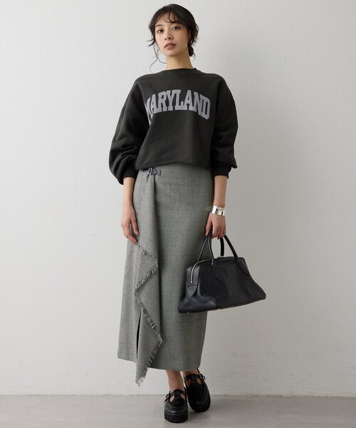 チェックフリンジスカート（スカート）｜Whim Gazette（ウィムガゼット