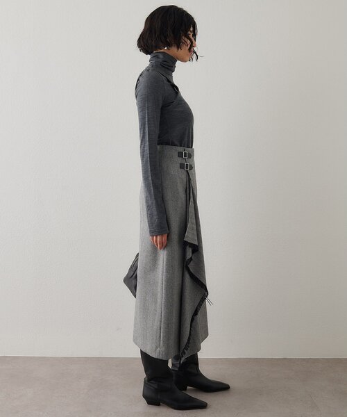 チェックフリンジスカート（スカート）｜Whim Gazette（ウィムガゼット