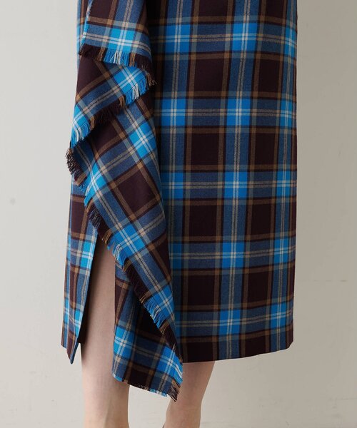 チェックフリンジスカート（スカート）｜Whim Gazette（ウィムガゼット