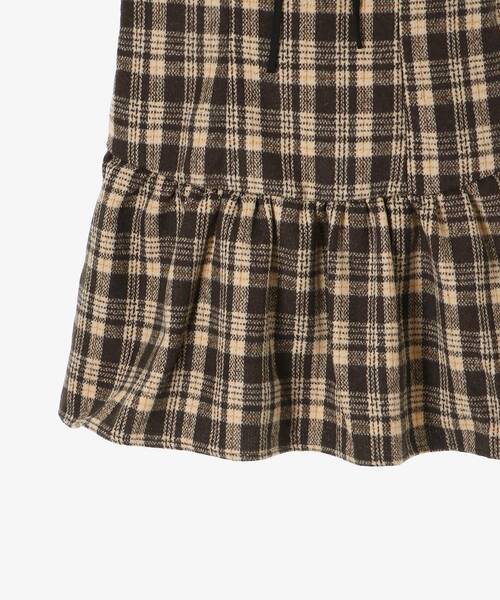 MAJESTIC LEGON(マジェスティックレゴン)の「フロントリボンチェックミニジャンスカ(ジャンパースカート・レディース・ホワイト系その他2/ブラウン系その他2・MEDIUM)」の22枚目の写真