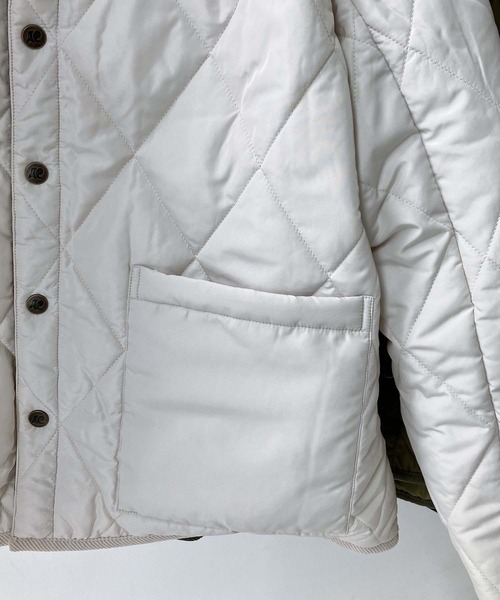 AS KNOW AS plus（アズノゥアズプラス）の「♪衿取り外し可能 2WAYキルティングジャケット（ブルゾン・レディース・ブラック/カーキ/アイボリー・FREE）」の15枚目の写真