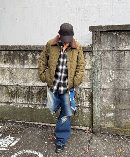 AS KNOW AS plus（アズノゥアズプラス）の「♪衿取り外し可能 2WAYキルティングジャケット（ブルゾン・レディース・ブラック/カーキ/アイボリー・FREE）」の18枚目の写真